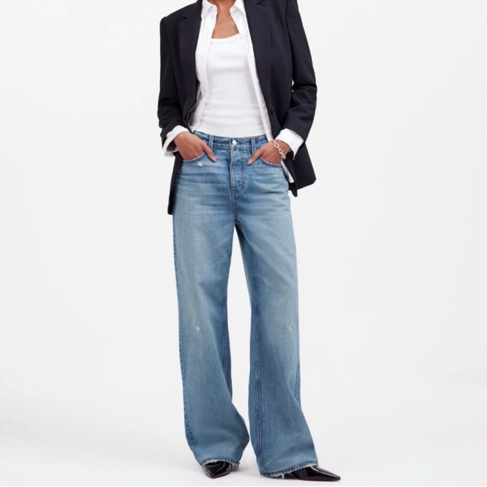 MADEWELL Wide Leg Jeans with Relaxed Fit